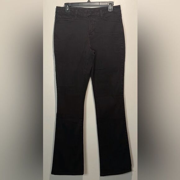 NYDJ- “Billie Mini Bootcut” High Rise Jeans in Coffee Bean Brown- Size 12 - Picture 3 of 16